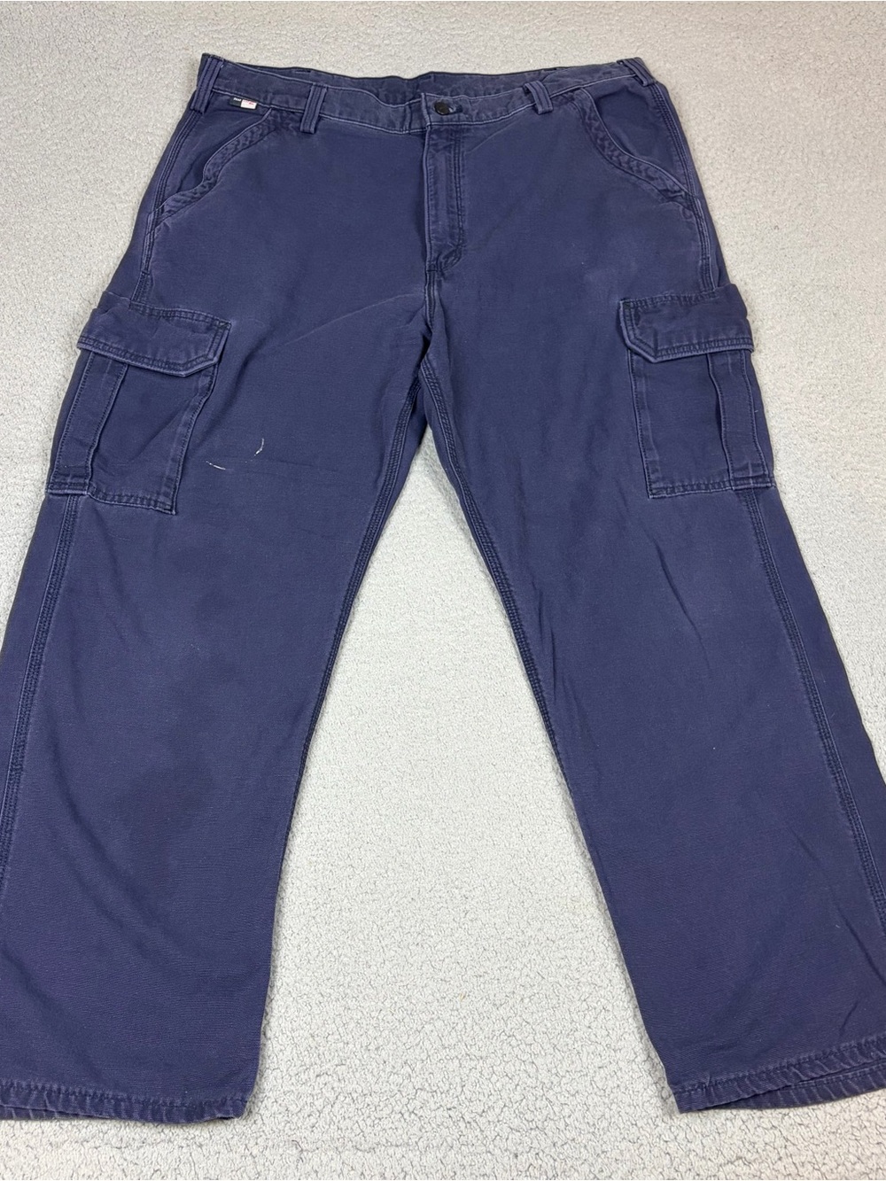 Carhartt FR Fire Resistant Men's Cargo Pants Navy Blue Utility Trousers